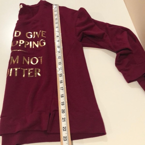 Decree I’m Not A Quitter Light Weight Sweatshirt Large - Picture 7 of 9